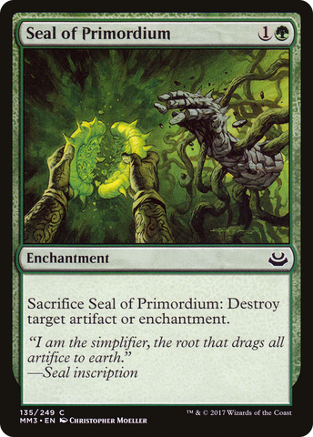 Seal of Primordium (MM3-135)  - Modern Masters 2017
