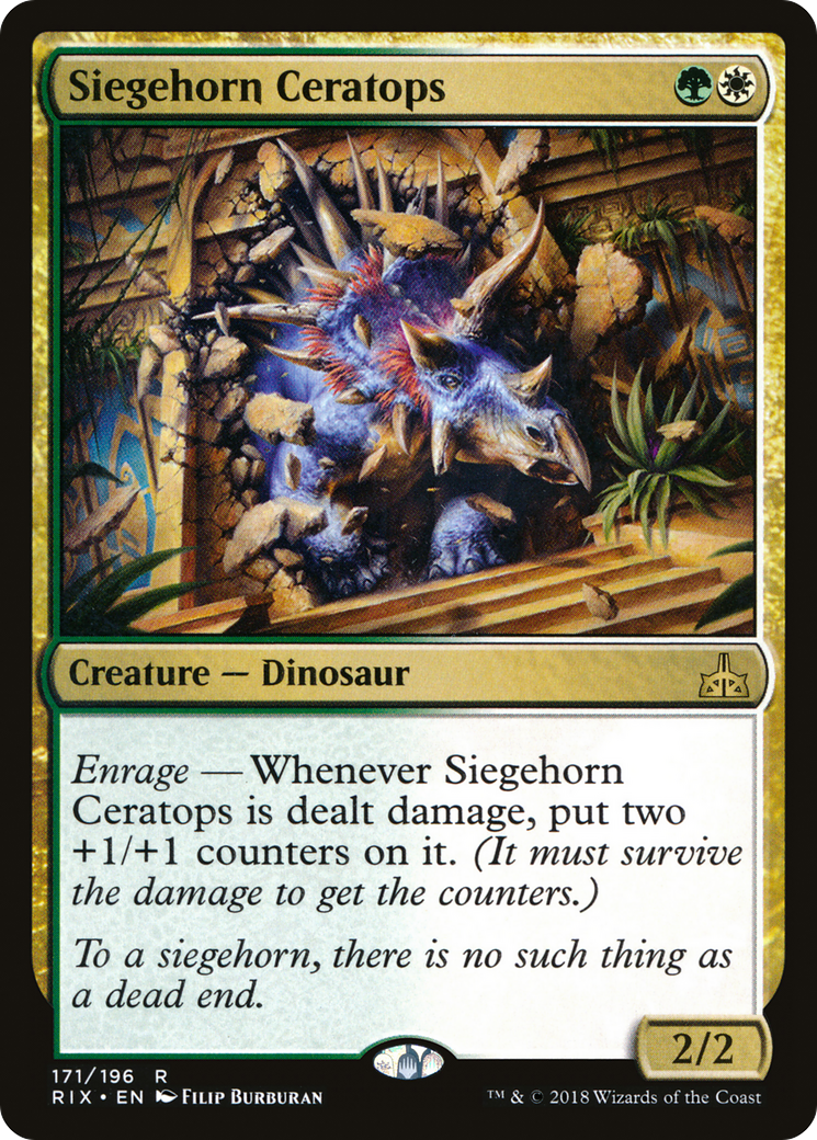 Siegehorn Ceratops (RIX-171)  Foil - Rivals of Ixalan