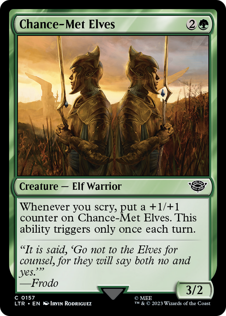 Chance-Met Elves (LTR-157) - The Lord of the Rings: Tales of Middle-earth Foil