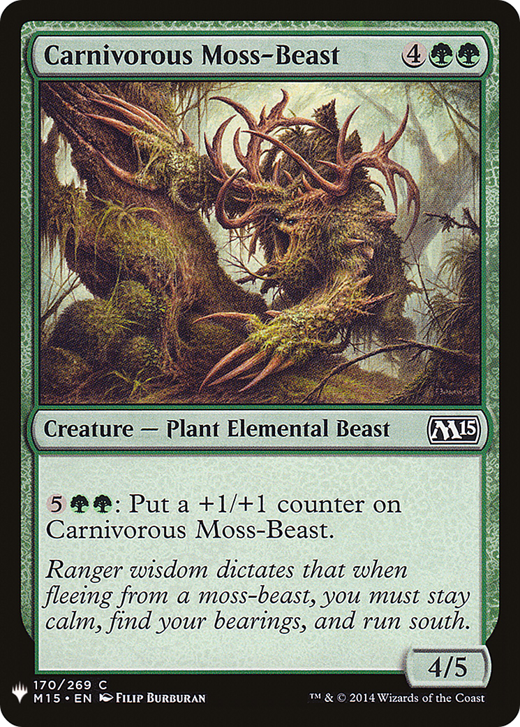 Carnivorous Moss-Beast (LIST-170)  - The List