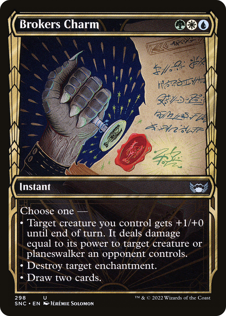 Brokers Charm (Showcase) (SNC-298)  Foil - Streets of New Capenna: (Showcase)