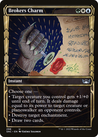 Brokers Charm (Showcase) (SNC-298)  Foil - Streets of New Capenna: (Showcase)