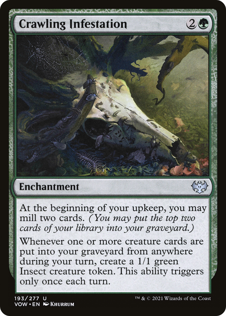 Crawling Infestation (VOW-193)  Foil - Innistrad: Crimson Vow