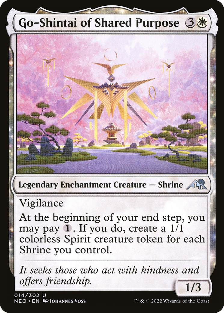Go-Shintai of Shared Purpose (NEO-014)  - Kamigawa: Neon Dynasty: (enchantment)