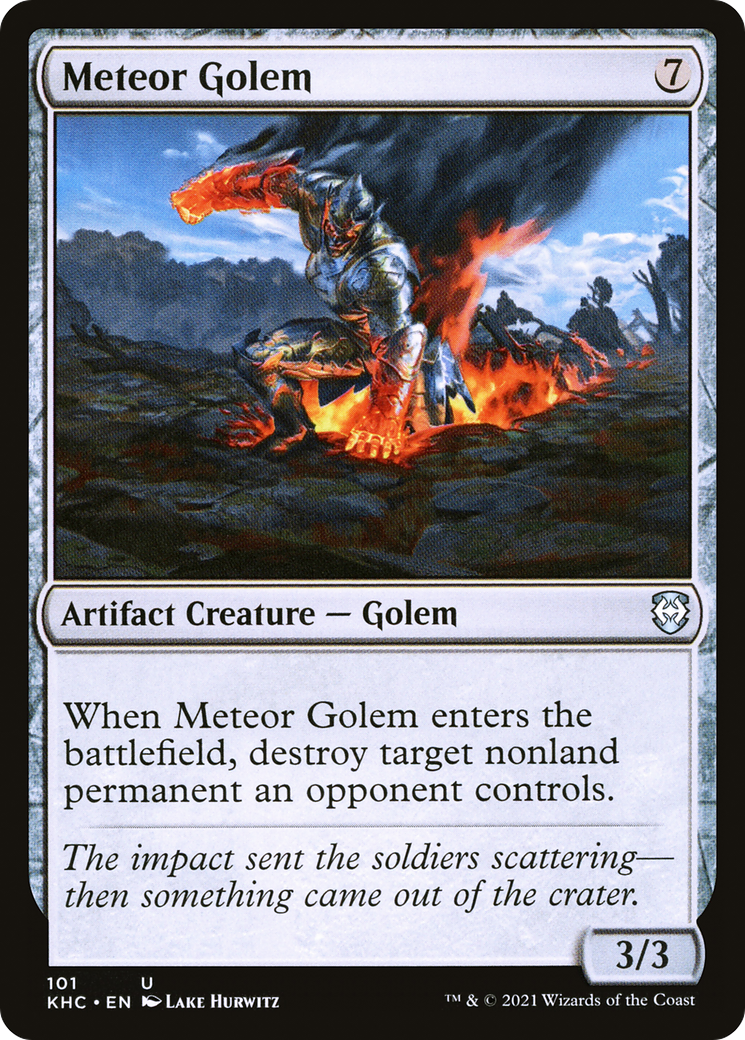 Meteor Golem (KHC-101)  - Kaldheim Commander