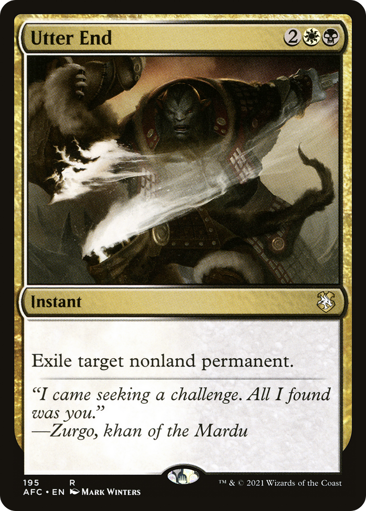 Utter End (AFC-195)  - Forgotten Realms Commander