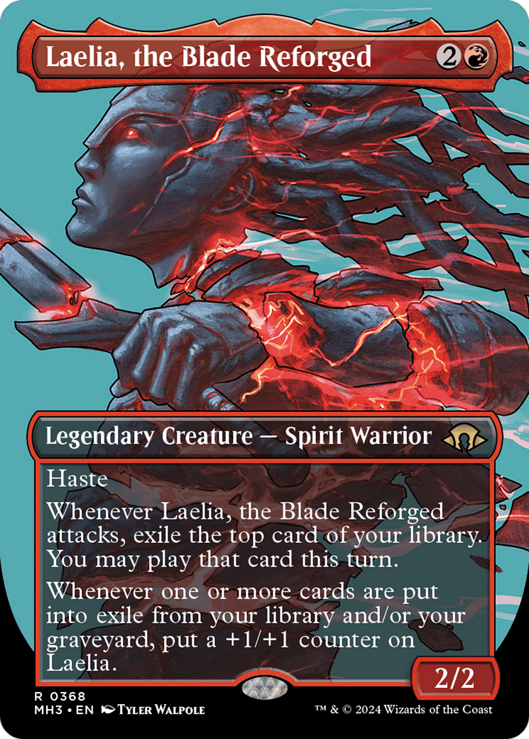 Laelia, the Blade Reforged (Borderless) (MH3-368)  Foil - Modern Horizons 3