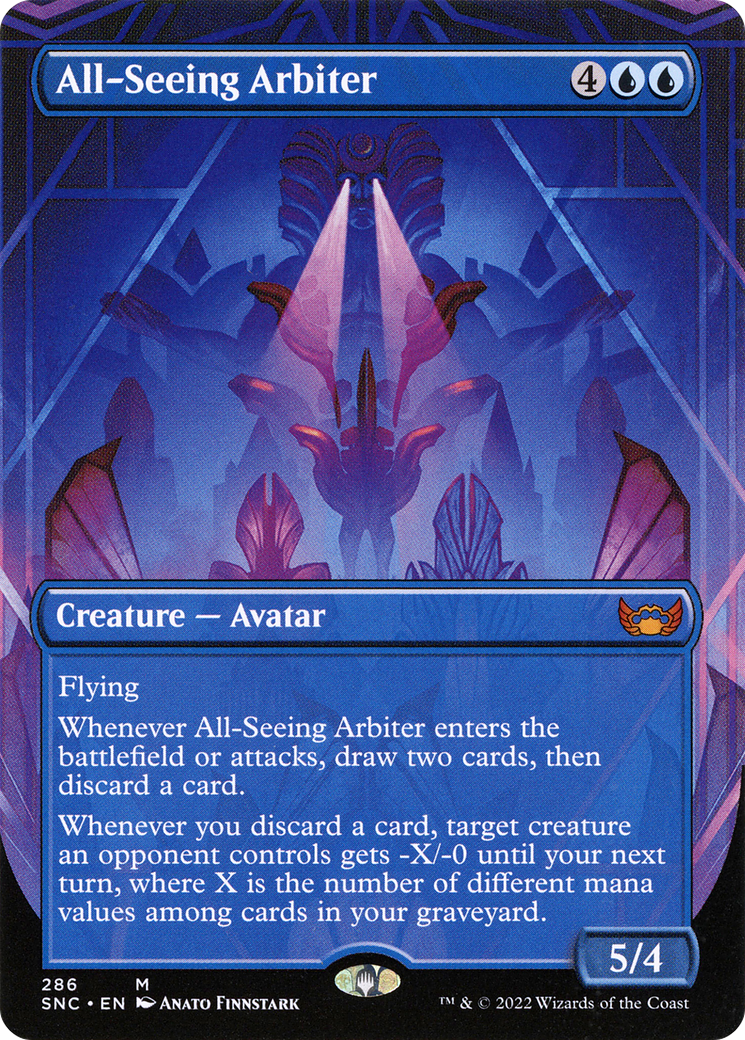 All-Seeing Arbiter (Borderless) (SNC-286)  Foil - Streets of New Capenna