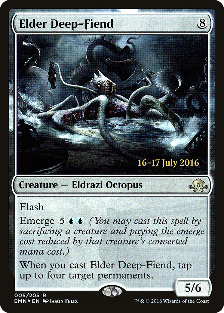 Elder Deep-Fiend (PRE-005)  Foil - Eldritch Moon Promos
