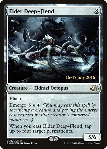 Elder Deep-Fiend (PRE-005)  Foil - Eldritch Moon Promos