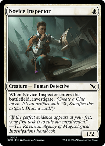 Novice Inspector (MKM-029)  Foil - Murders at Karlov Manor