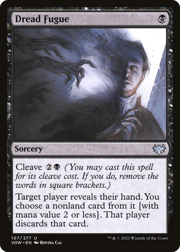 Dread Fugue (VOW-107)  Foil - Innistrad: Crimson Vow