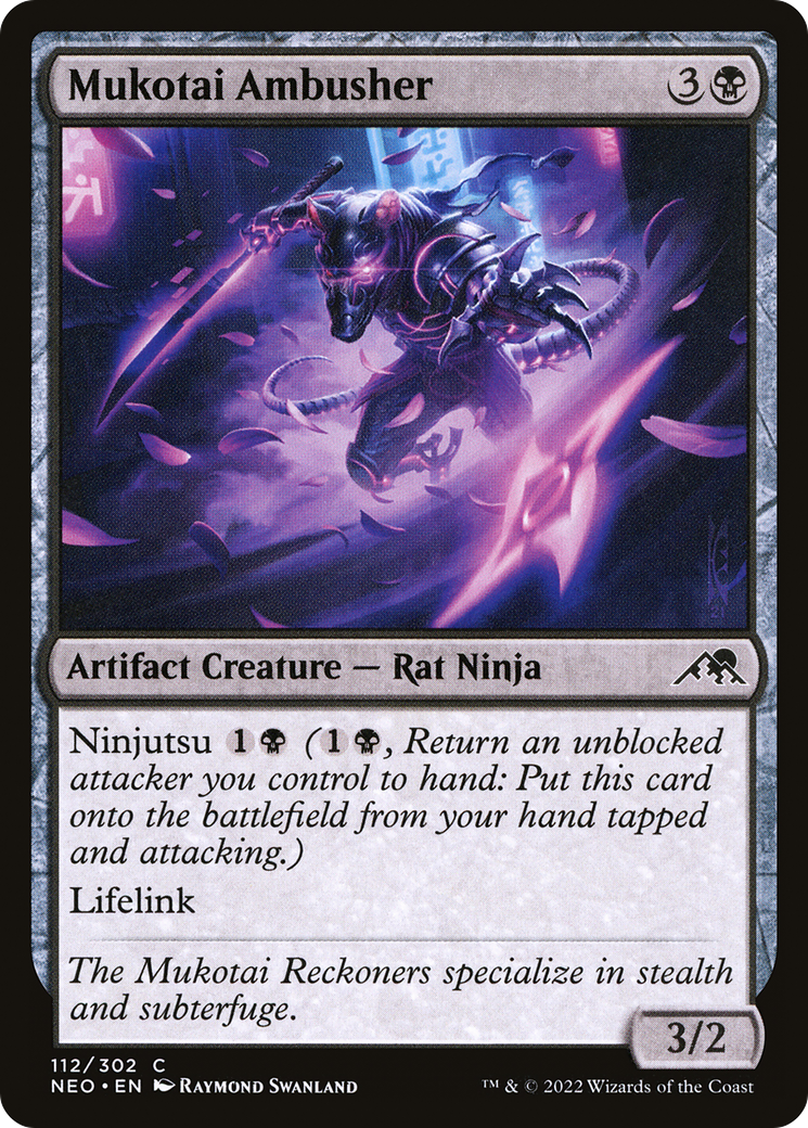 Mukotai Ambusher (NEO-112)  Foil - Kamigawa: Neon Dynasty