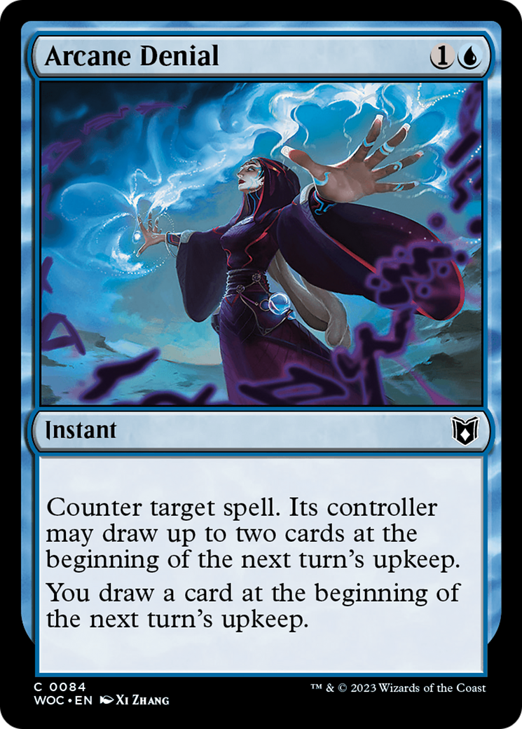 Arcane Denial (WOC-084)  - Wilds of Eldraine Commander