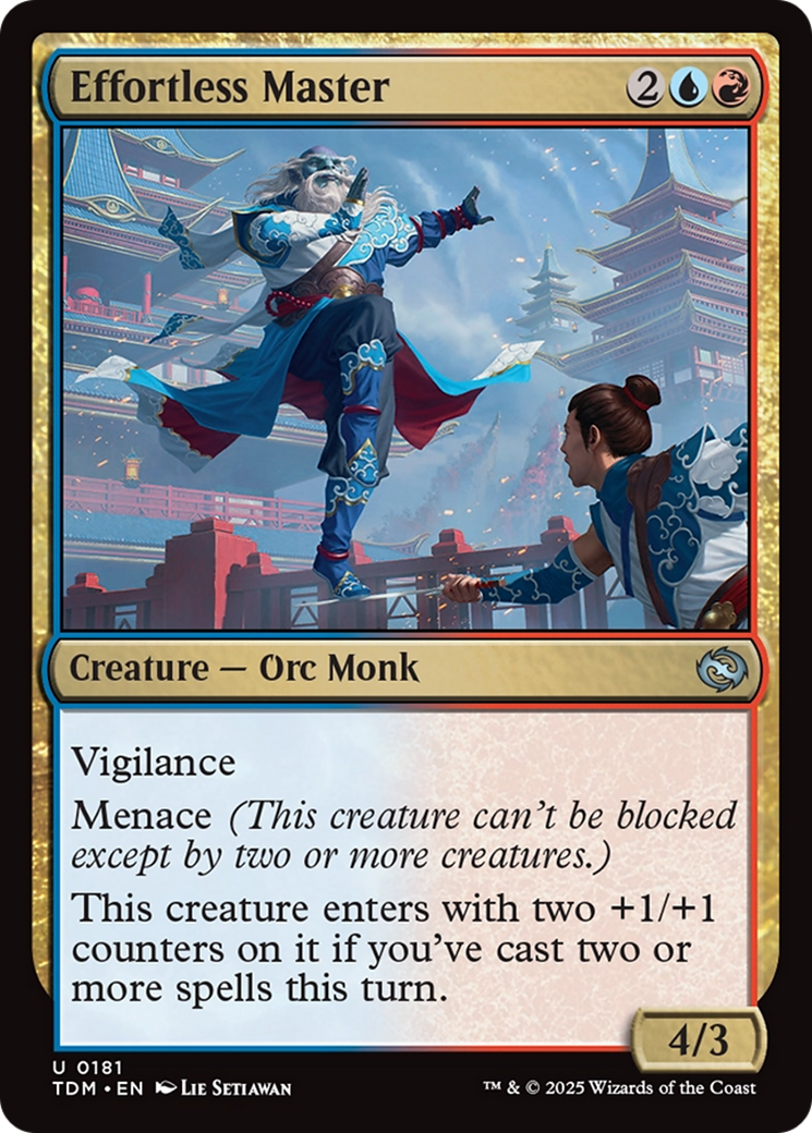 Effortless Master (TDM-181)  Foil - Tarkir: Dragonstorm