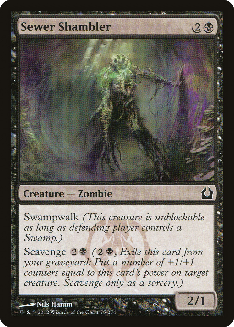 Sewer Shambler (RTR-075)  Foil - Return to Ravnica