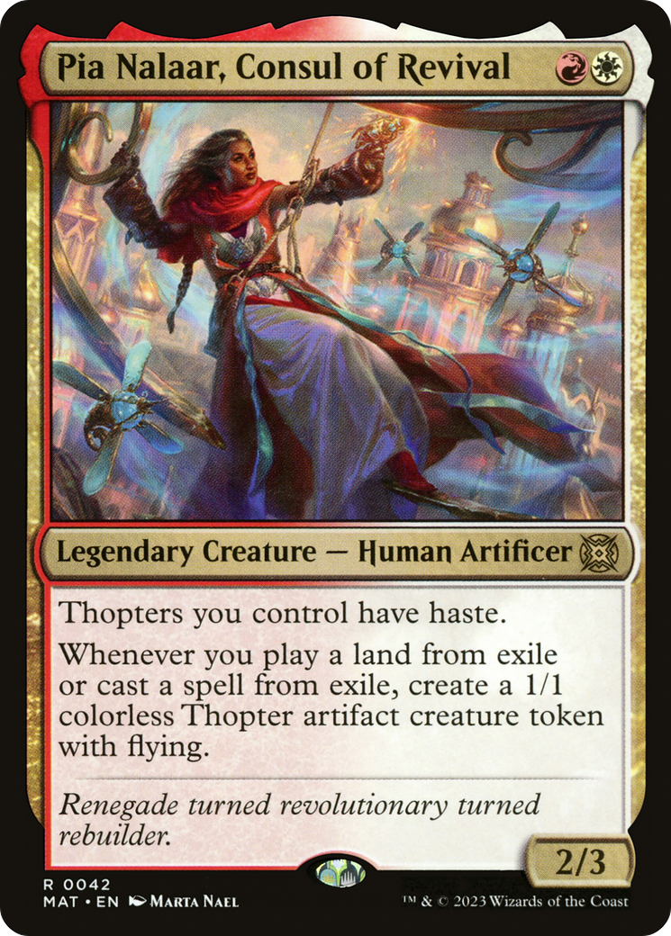 Pia Nalaar, Consul of Revival (MAT-042)  Foil - March of the Machine: The Aftermath