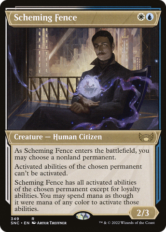 Scheming Fence (Showcase) (SNC-349)  - Streets of New Capenna: (Showcase)