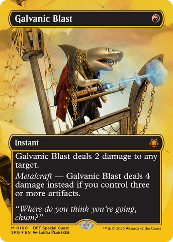 Galvanic Blast (Borderless) (First-Place Foil) (SPG-100)  Foil - Special Guests