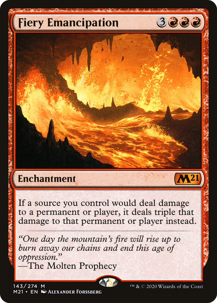 Fiery Emancipation (M21-143)  - Core Set 2021