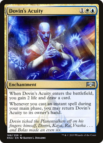 Dovin's Acuity (RNA-168)  - Ravnica Allegiance