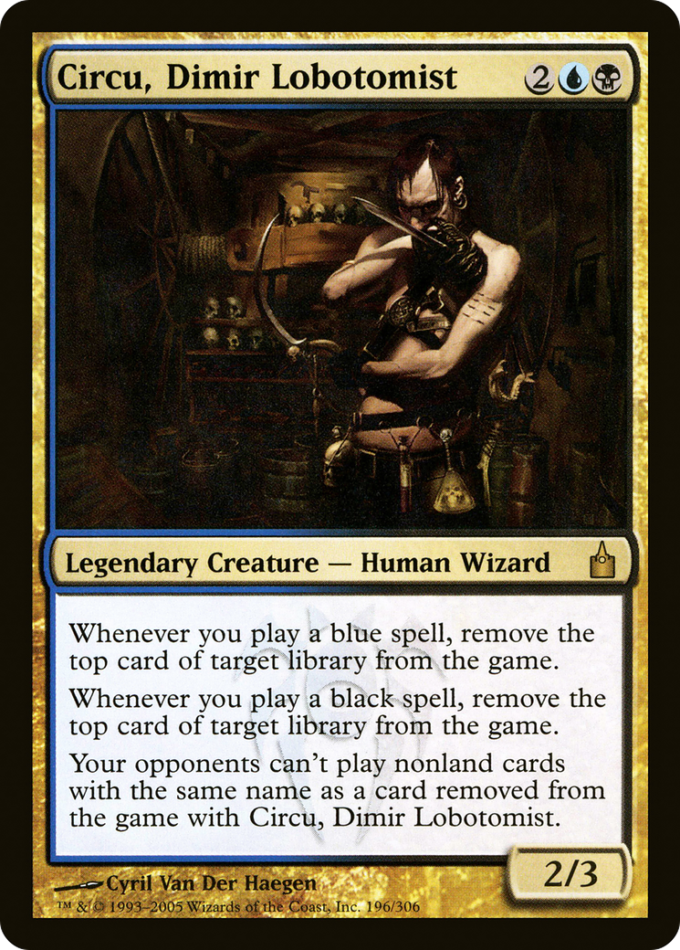 Circu, Dimir Lobotomist (RAV-196)  Foil - Ravnica: City of Guilds