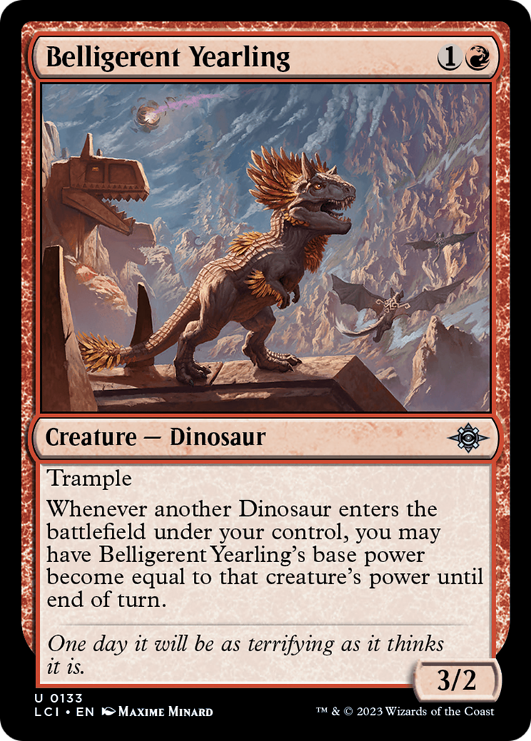 Belligerent Yearling (LCI-133)  - The Lost Caverns of Ixalan