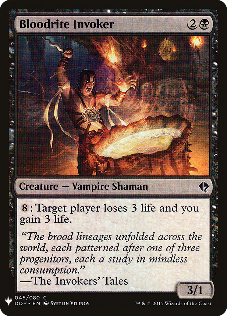Bloodrite Invoker (LIST-045)  - The List