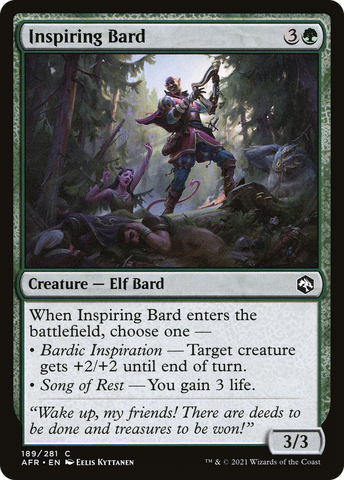 Inspiring Bard (AFR-189)  Foil - Adventures in the Forgotten Realms