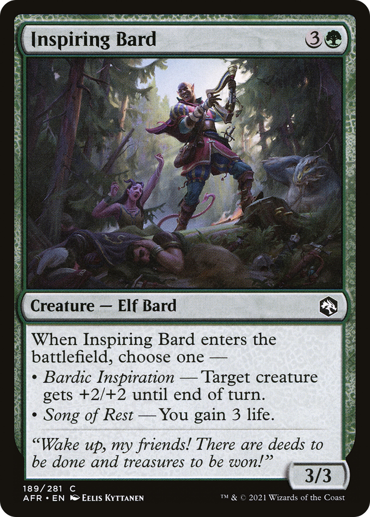 Inspiring Bard (AFR-189)  Foil - Adventures in the Forgotten Realms