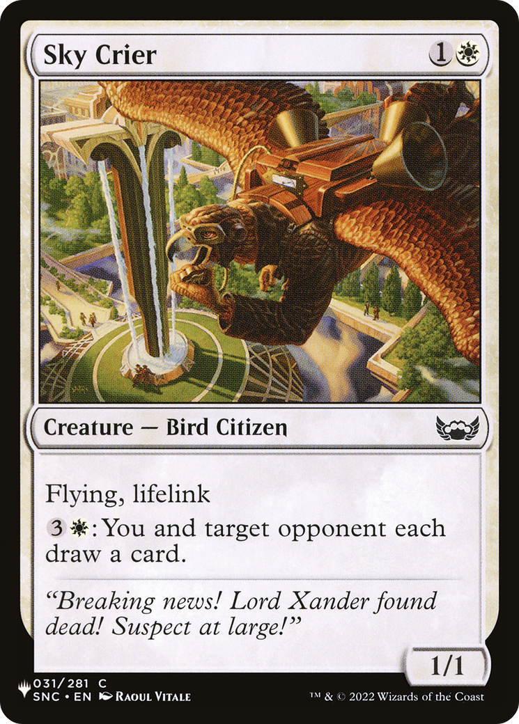 Sky Crier (LIST-SNC-31)  - The List