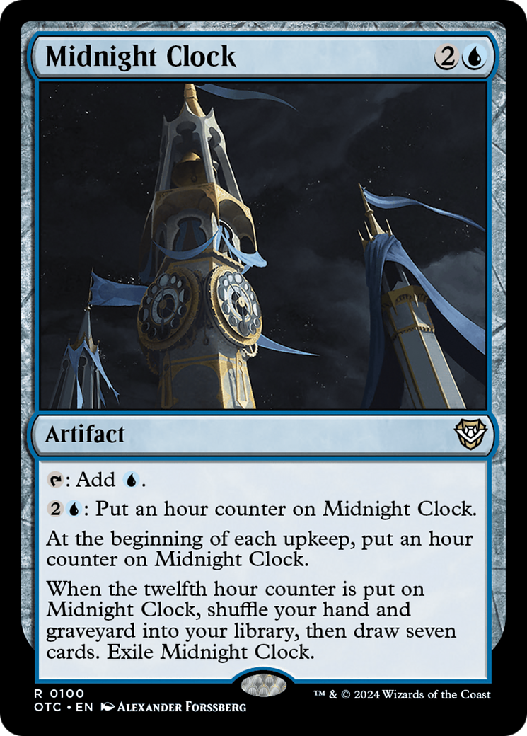 Midnight Clock (OTC-100)  - Outlaws of Thunder Junction Commander