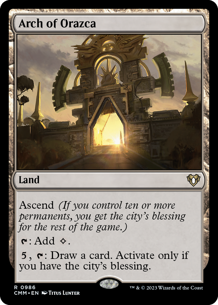 Arch of Orazca (CMM-986)  - Commander Masters