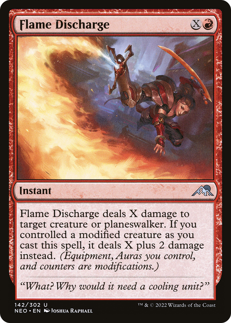 Flame Discharge (NEO-142)  - Kamigawa: Neon Dynasty