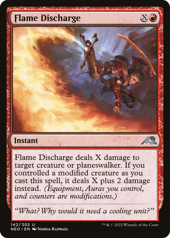 Flame Discharge (NEO-142)  - Kamigawa: Neon Dynasty