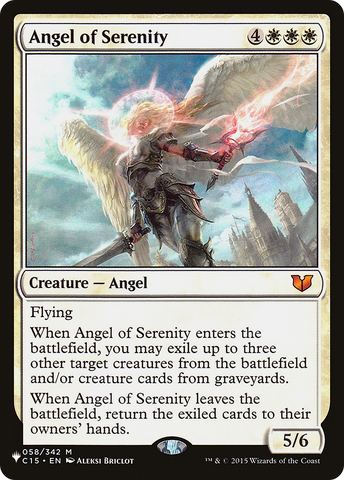 Angel of Serenity (C15) (LIST-058/342)  - The List