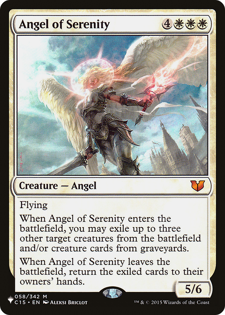 Angel of Serenity (C15) (LIST-058/342)  - The List