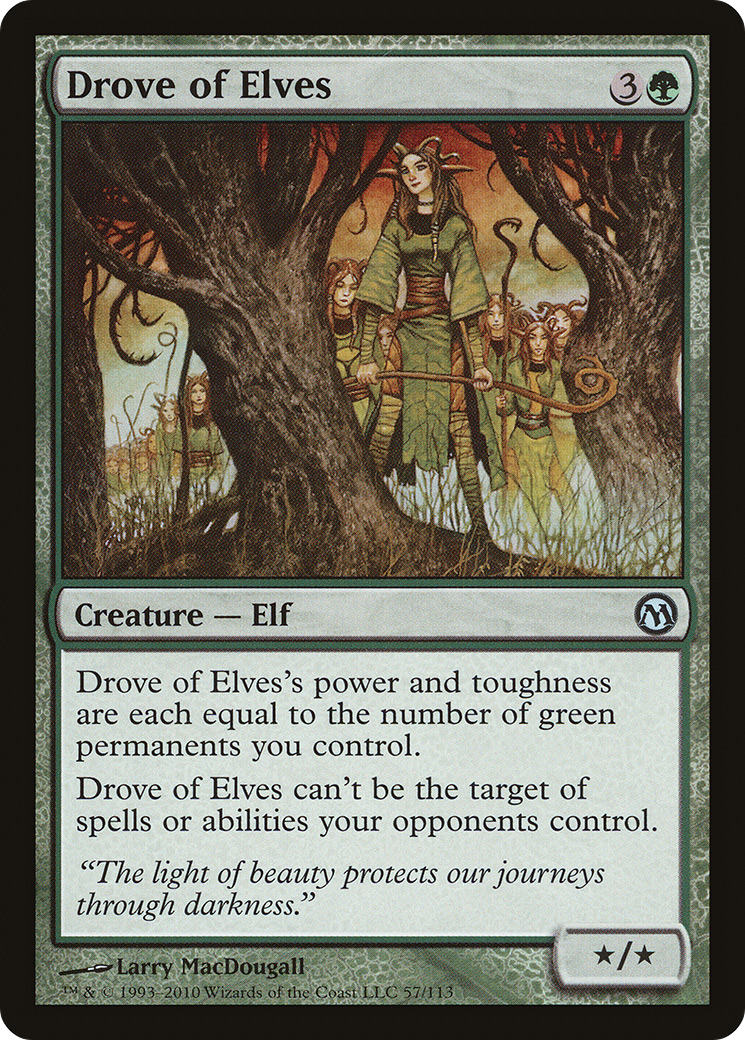 Drove of Elves (DPA-057)  - Duels of the Planeswalkers