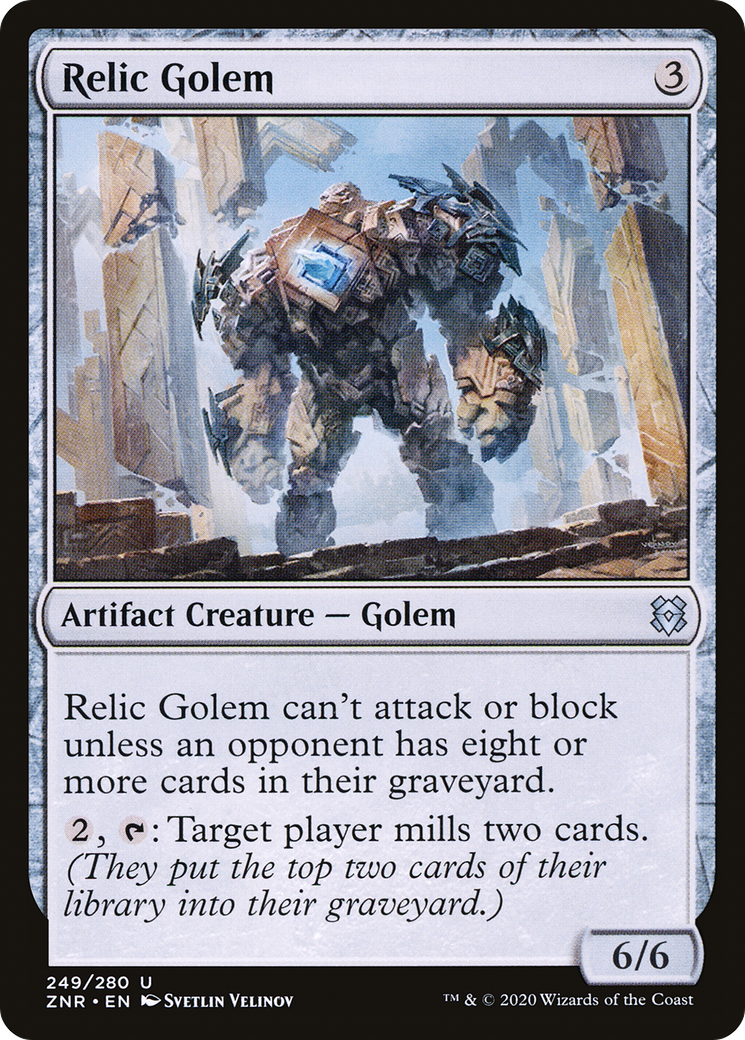 Relic Golem (ZNR-249)  - Zendikar Rising