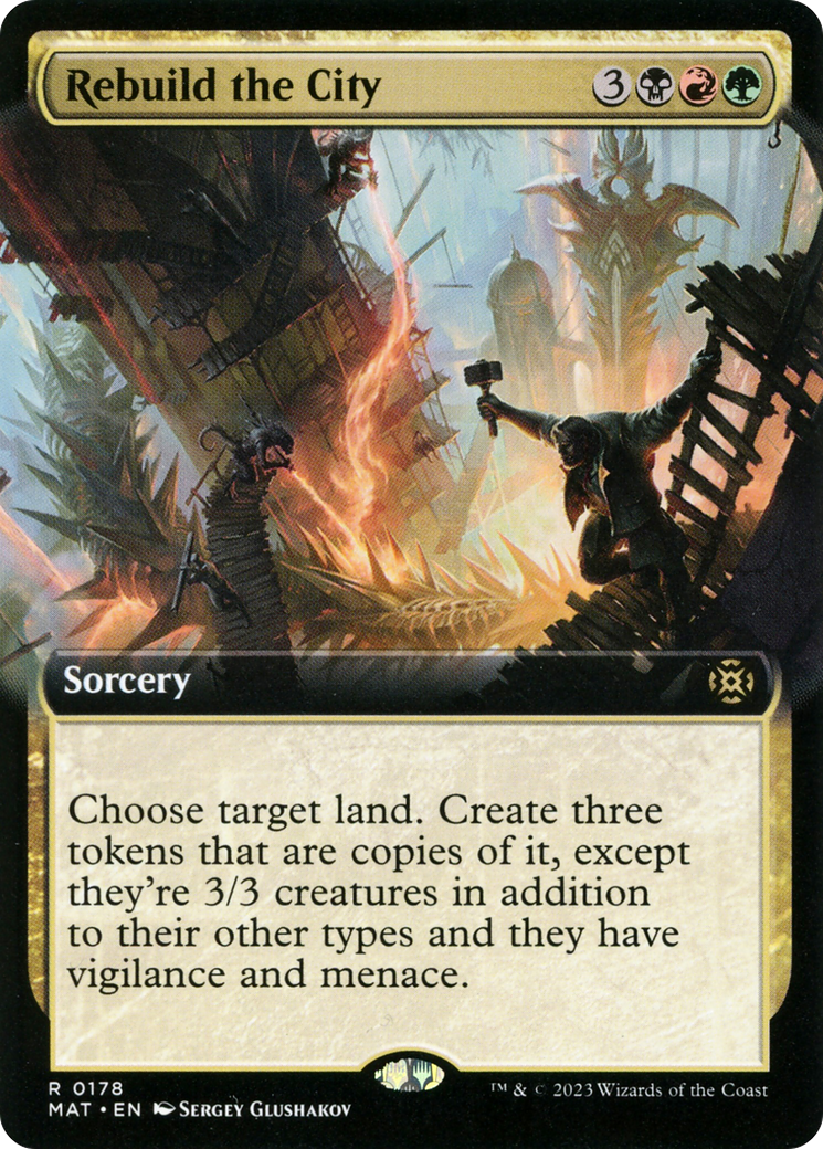 Rebuild the City (Extended Art) (MAT-178) - March of the Machine: The Aftermath: (Extended Art)