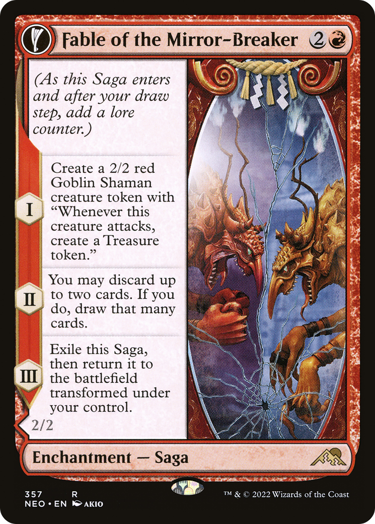 Fable of the Mirror-Breaker (Showcase) (NEO-357)  - Kamigawa: Neon Dynasty: (Showcase, fandfc)