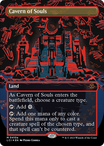 Cavern of Souls (0410e) (Borderless) (LCI-410E)  Foil - The Lost Caverns of Ixalan