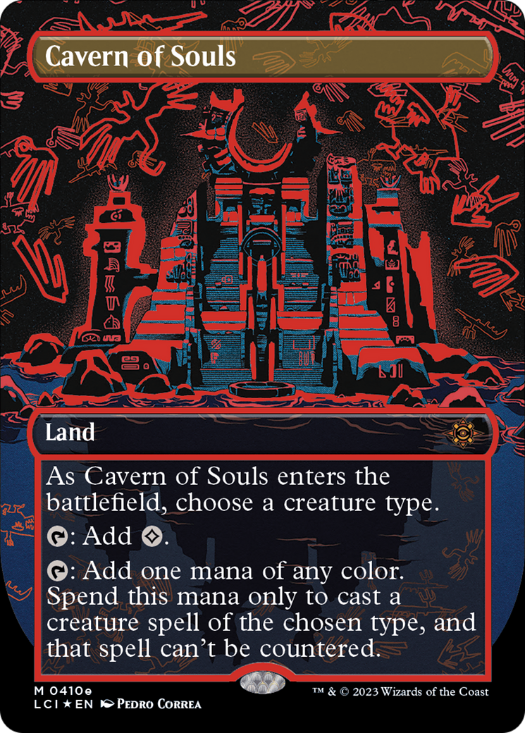Cavern of Souls (0410e) (Borderless) (LCI-410E)  Foil - The Lost Caverns of Ixalan