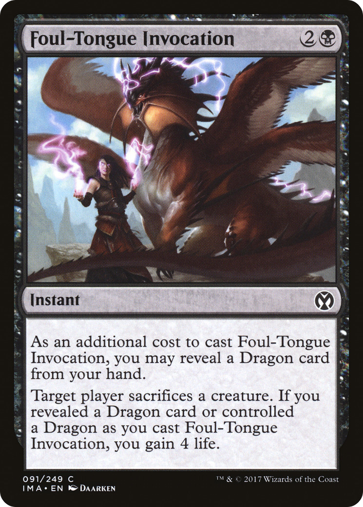 Foul-Tongue Invocation (IMA-091)  - Iconic Masters