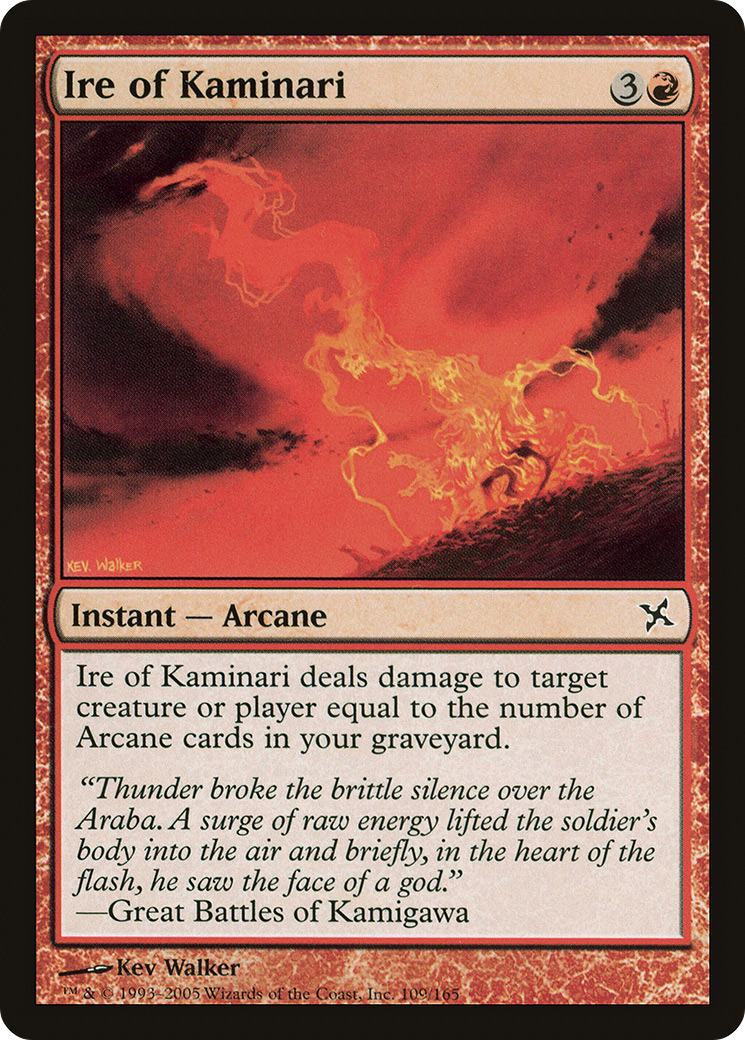 Ire of Kaminari (BOK-109)  Foil - Betrayers of Kamigawa