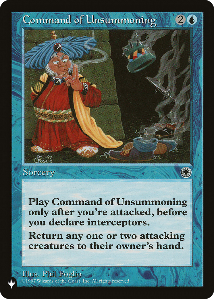 Command of Unsummoning (LIST-POR-48)  - The List
