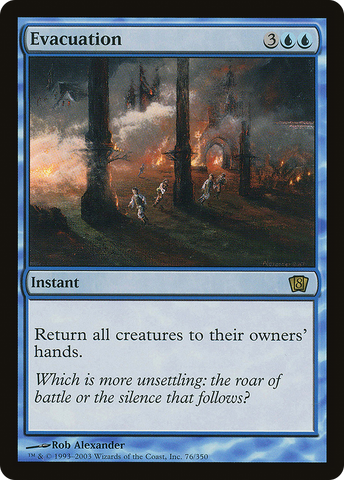 Evacuation (8ED-76★) - Eighth Edition Foil