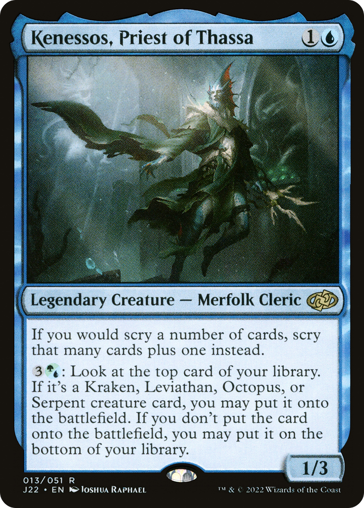 Kenessos, Priest of Thassa (J22-013)  - Jumpstart 2022