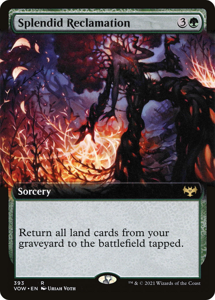 Splendid Reclamation (Extended Art) (VOW-393)  Foil - Innistrad: Crimson Vow: (Extended Art)