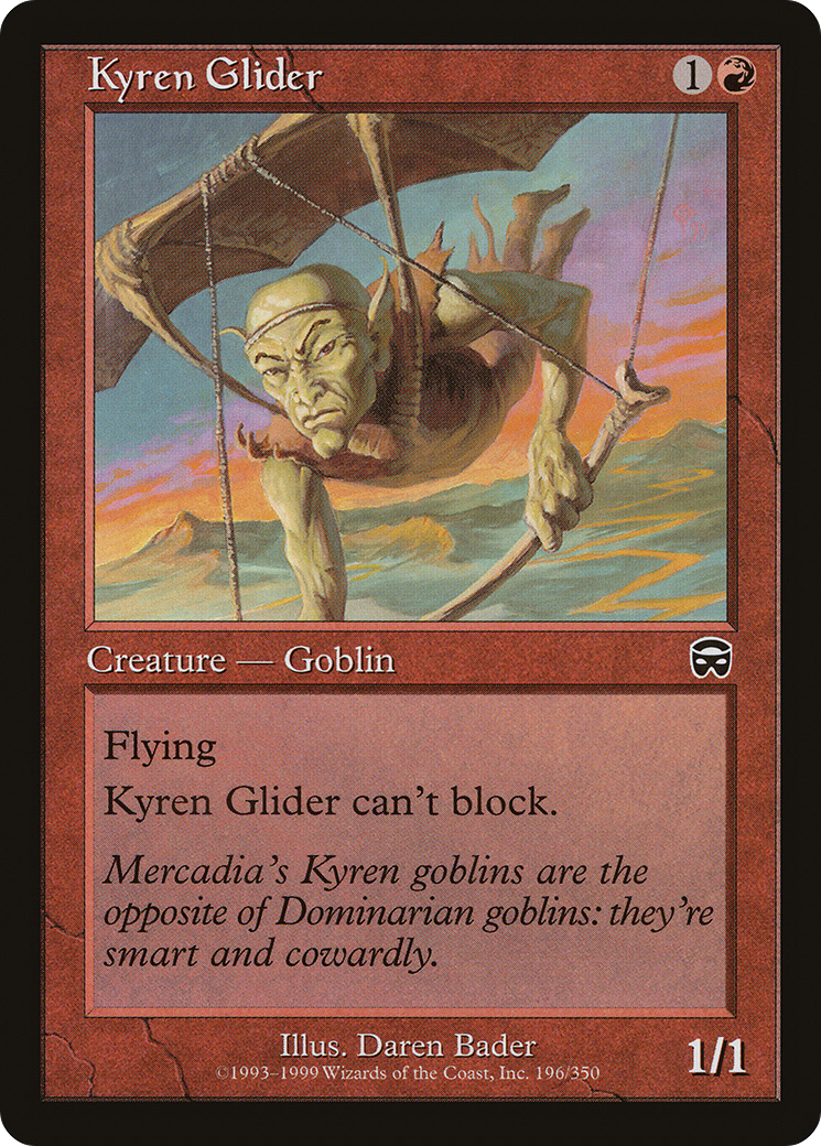 Kyren Glider (MMQ-196)  - Mercadian Masques
